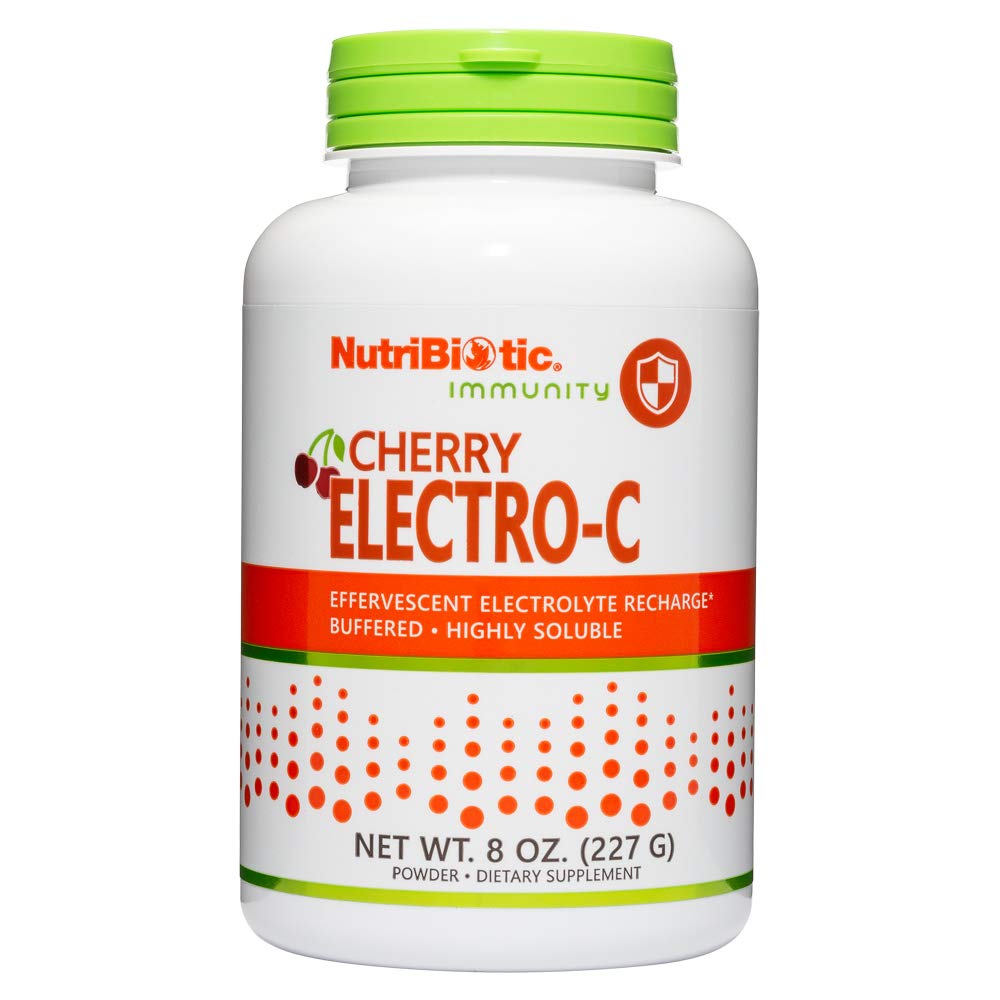 NutriBiotic Cherry Electro-C Vitamin C & Electrolyte Powder, 8 oz
