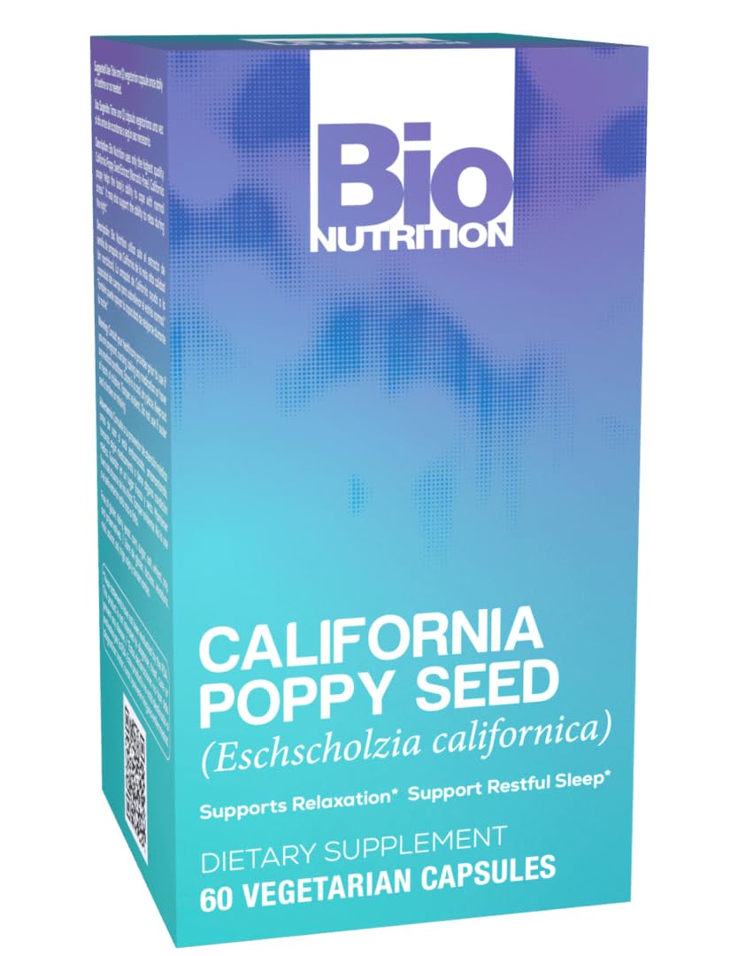 Bio Nutrition California Poppy Capsules, 60 Count