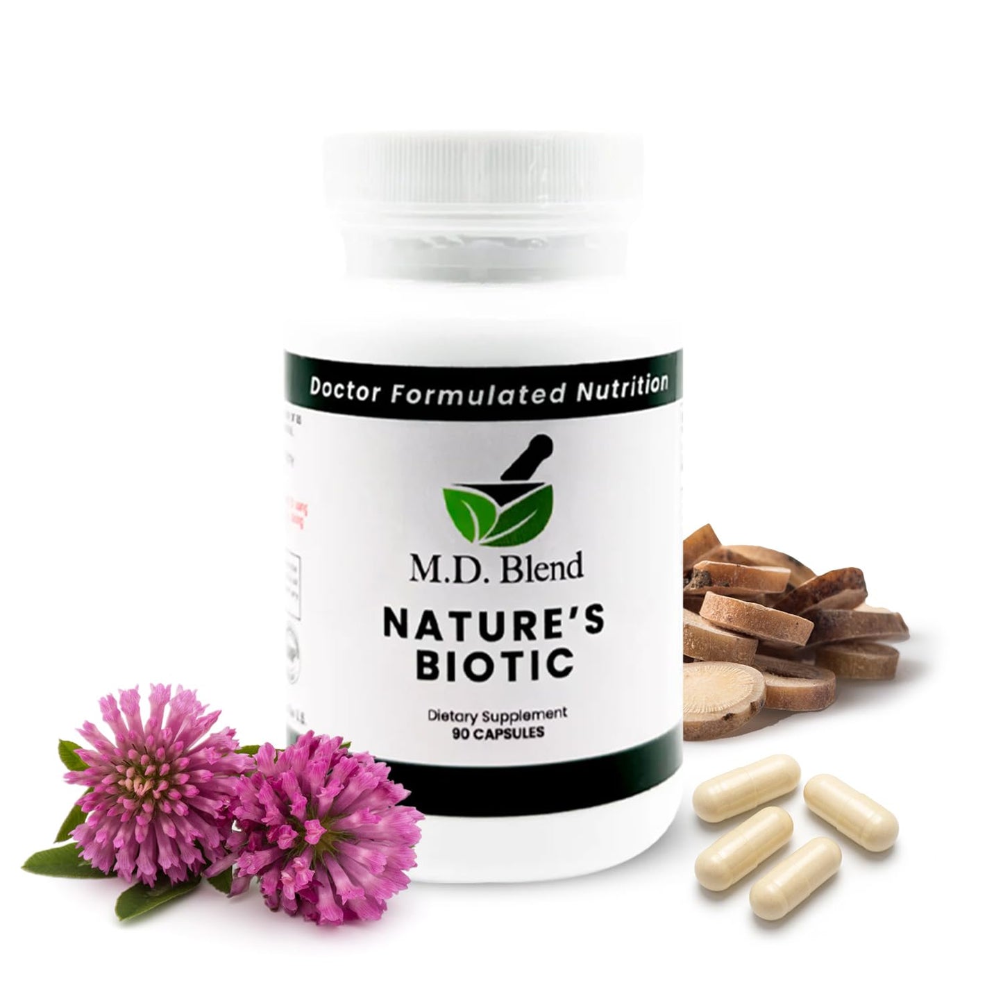 M.D. Blend Berberine Supplement with Oregano, Garlic & Vitamin C Capsules, 90 Count