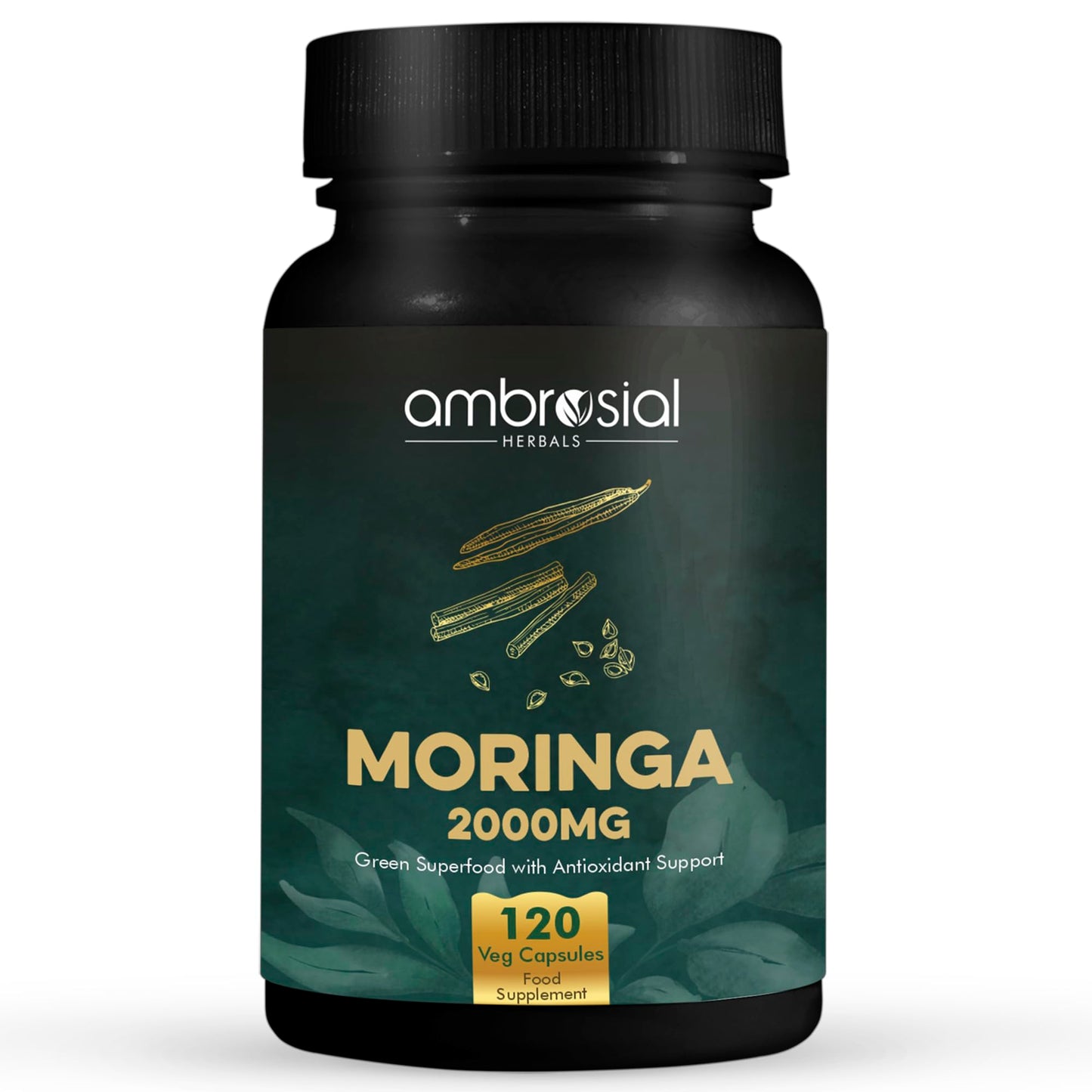 Ambrosial Moringa 2000mg Capsules, Capsule, 120 Count