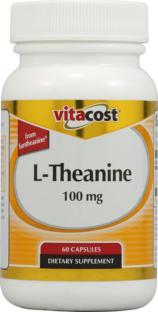 Vitacost L-Theanine from Suntheanine 100 mg Capsule, 60 Capsules