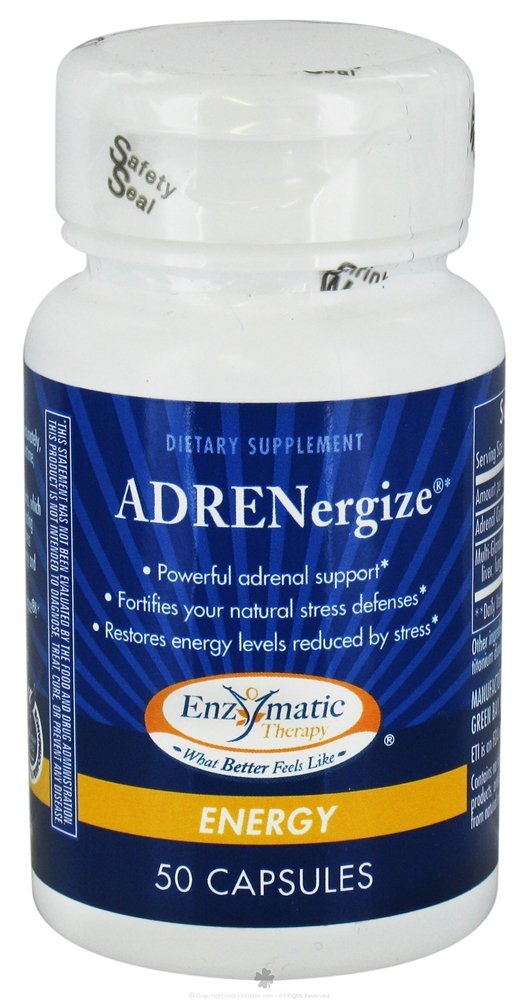 Enzymatic Therapy ADRENergize 50 Capsules