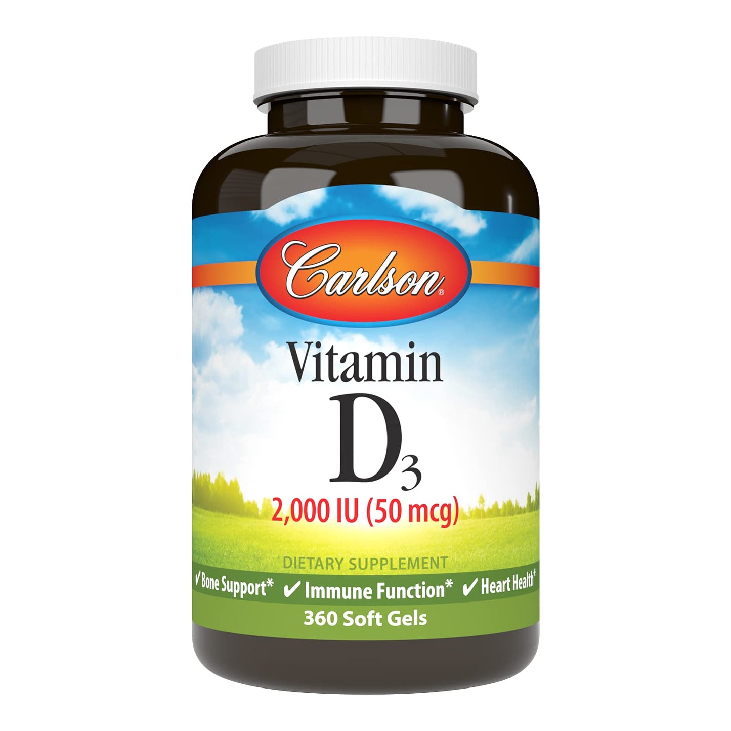 Carlson Vitamin D3 Soft Gels, 360 Softgels