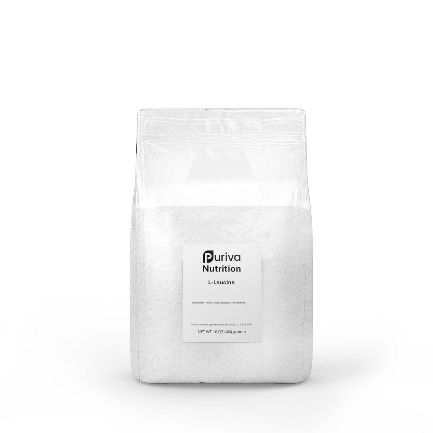 Puriva L-Leucine Powder, 16 Ounces
