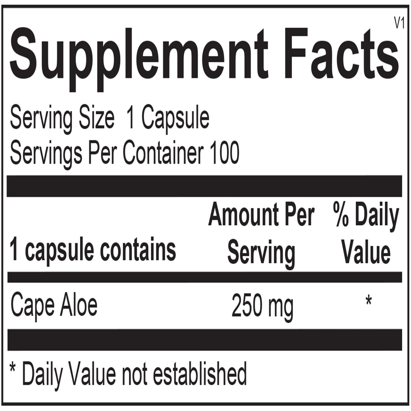Ortho Molecular Products Super Aloe 250-100 Capsules 100