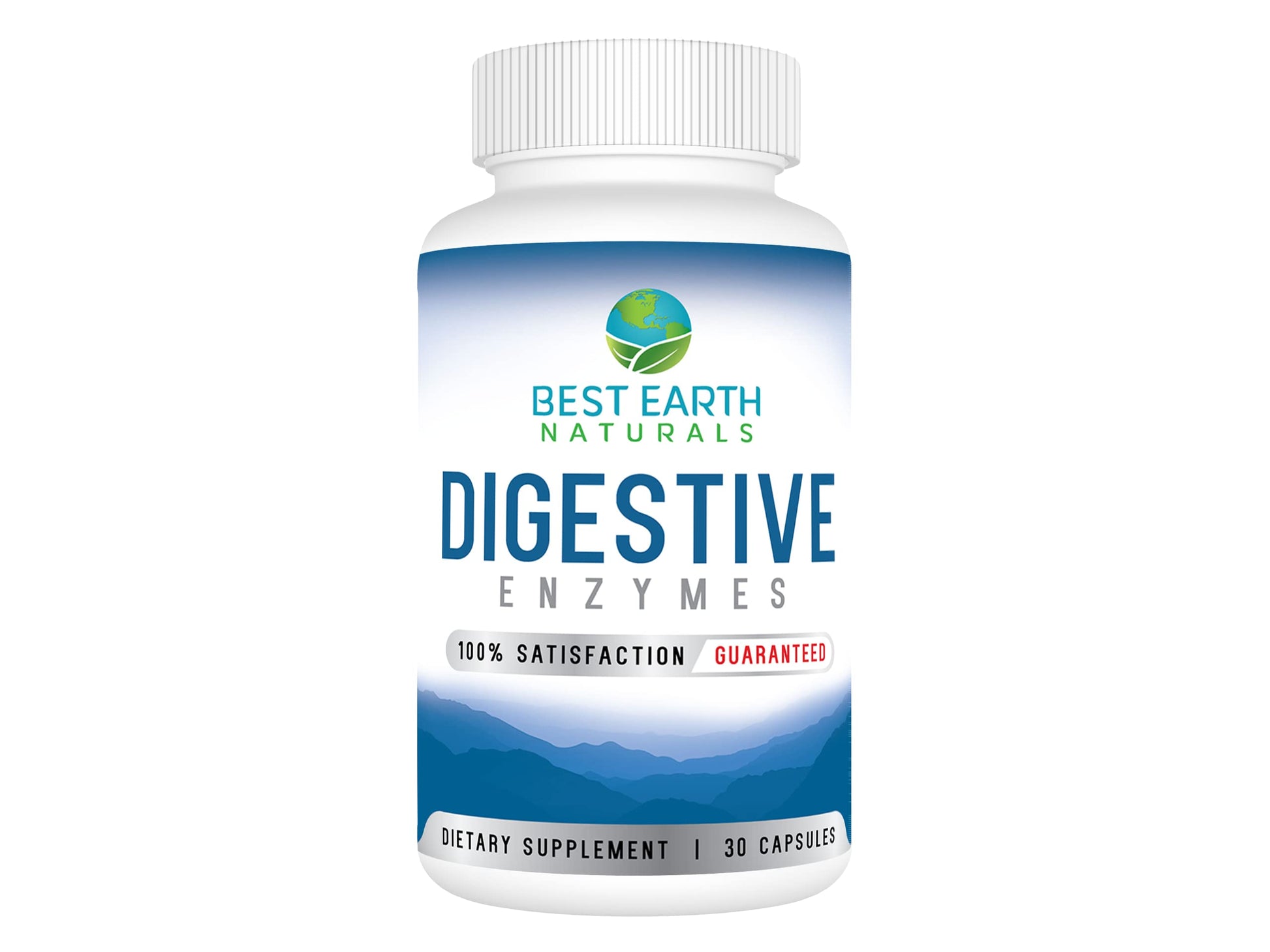 Best Earth Naturals Digestive Enzymes Maximum Strength Formula to Help Promote Healthy Digestion Vegetable Capsules, 30 Count