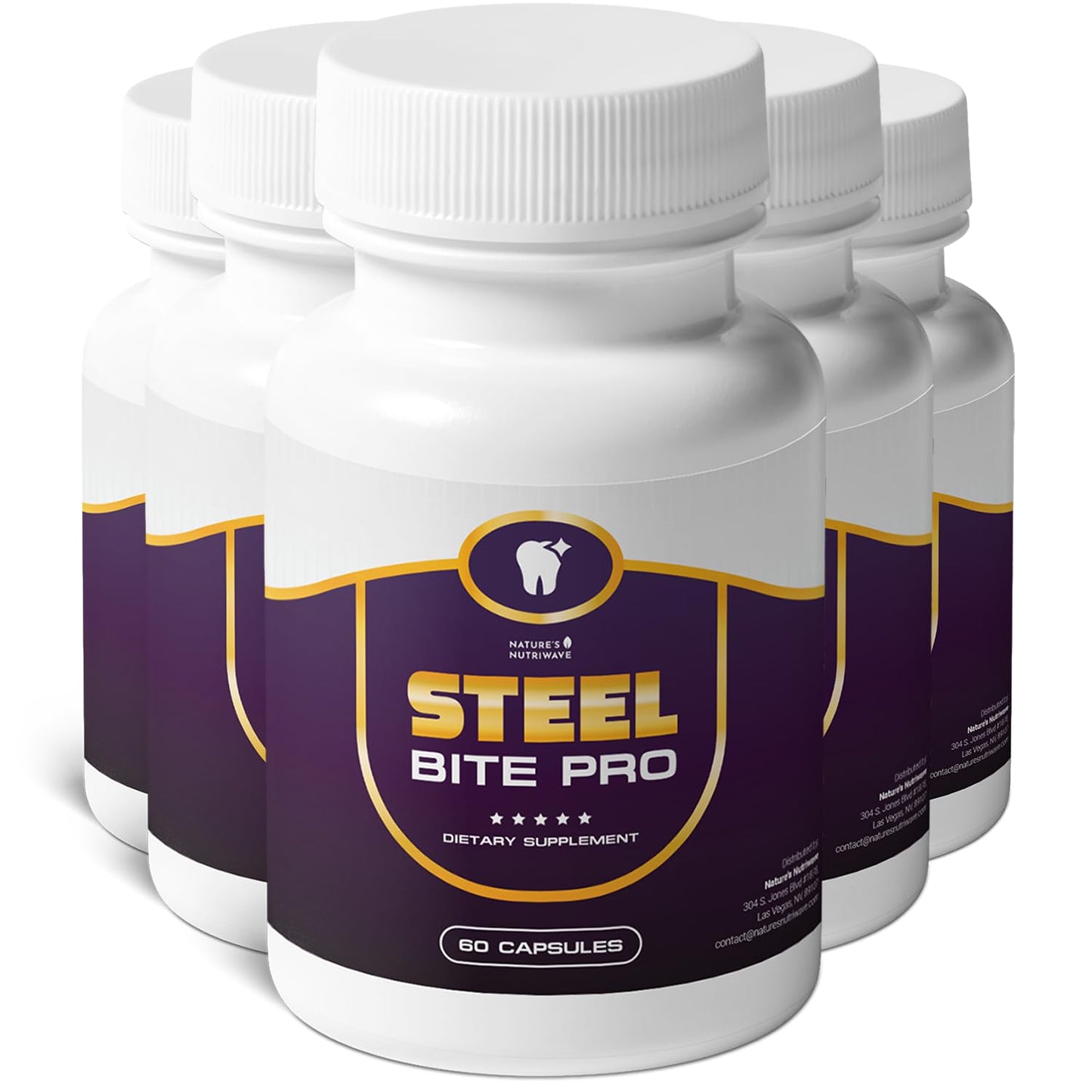 Nature’s NutriWave Steel Bite Pro Oral Wellness Supplement Capsule 360 Capsules