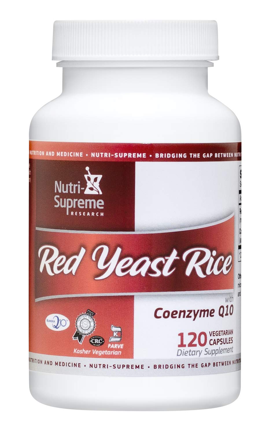 Nutri-Supreme Research Red Yeast Rice 600 mg with Coenzyme Q-10, 120 Vegicaps