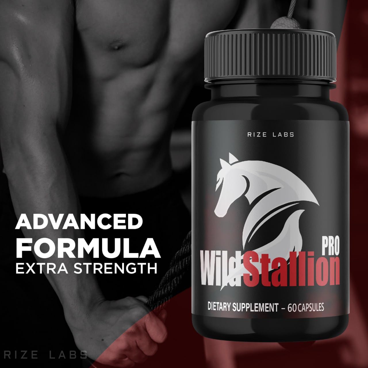 Rize Labs Wild Stallion Pro Capsules, 60 Count