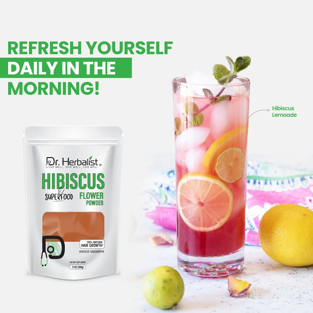 Dr. HERBALIST Hibiscus Powder 7.1 Ounce