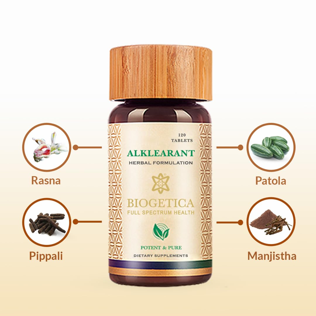 Biogetica Alklearant Natural Digestive Support Supplement Tablets, 120 Count