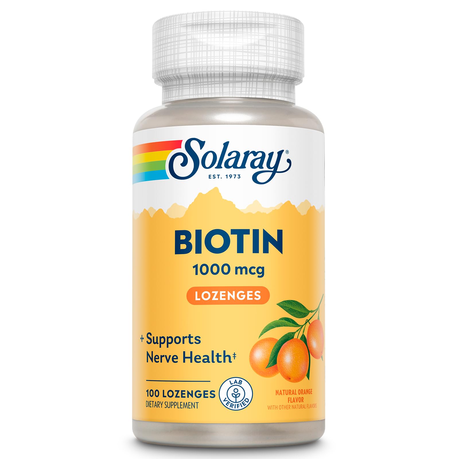 Solaray Biotin 1000mcg Lozenges, 100 Count