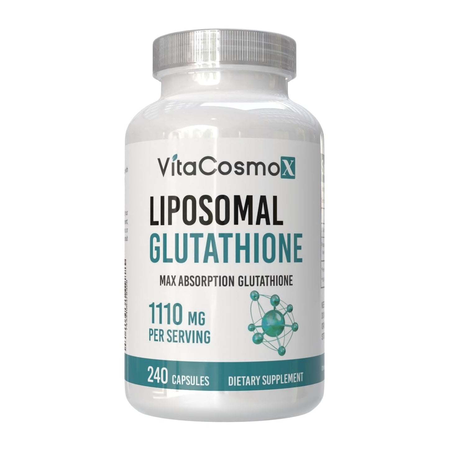 VitaCosmoX Liposomal Glutathione Capsule, 1110 mg, 240 Capsules