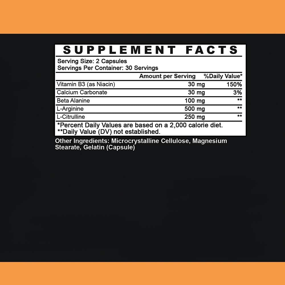 Angry Supplements Monster Girl N.O. Women’s Energy Booster Capsule 60 Count