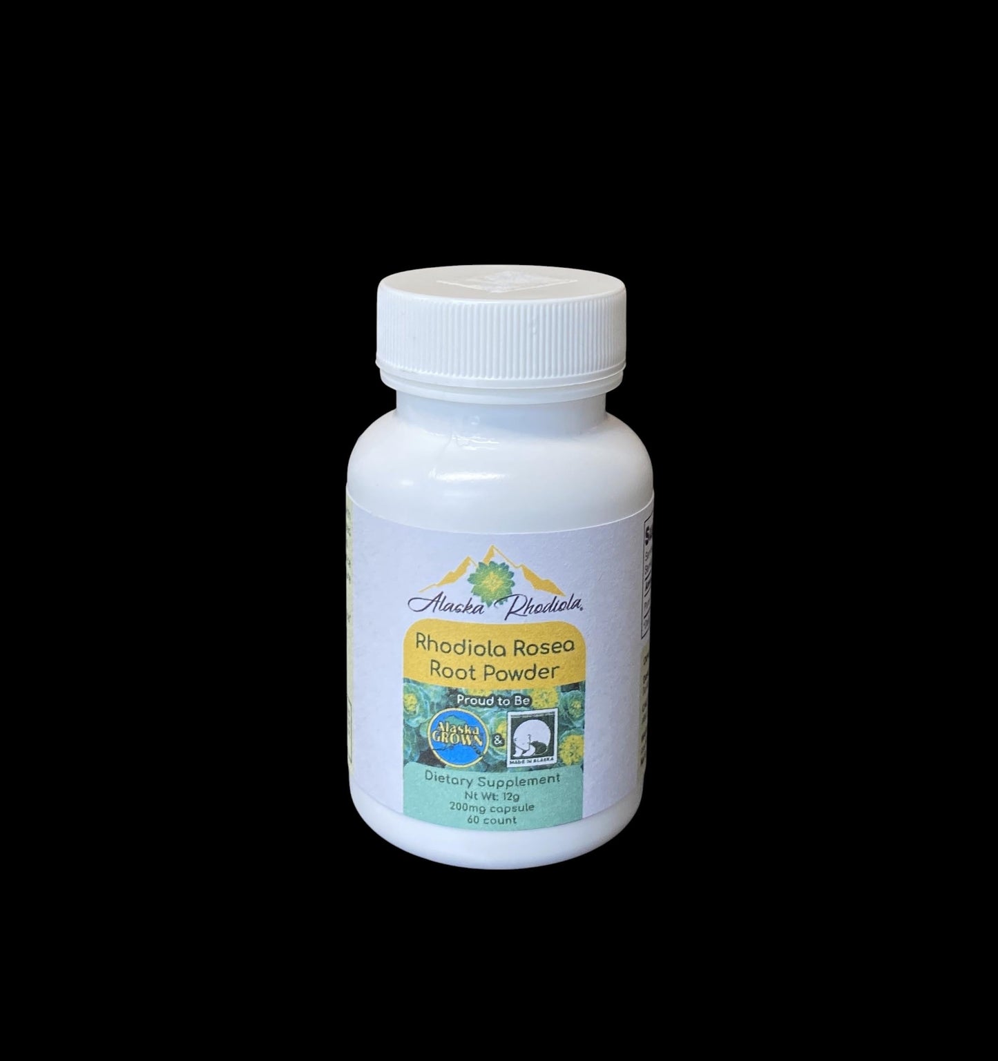Alaska Rhodiola Rhodiola Root Powder Capsules 200mg, 60 Capsules