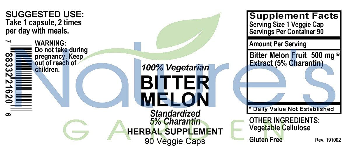 Nature's Garden Essentials Bitter Melon Capsules, 1 Count