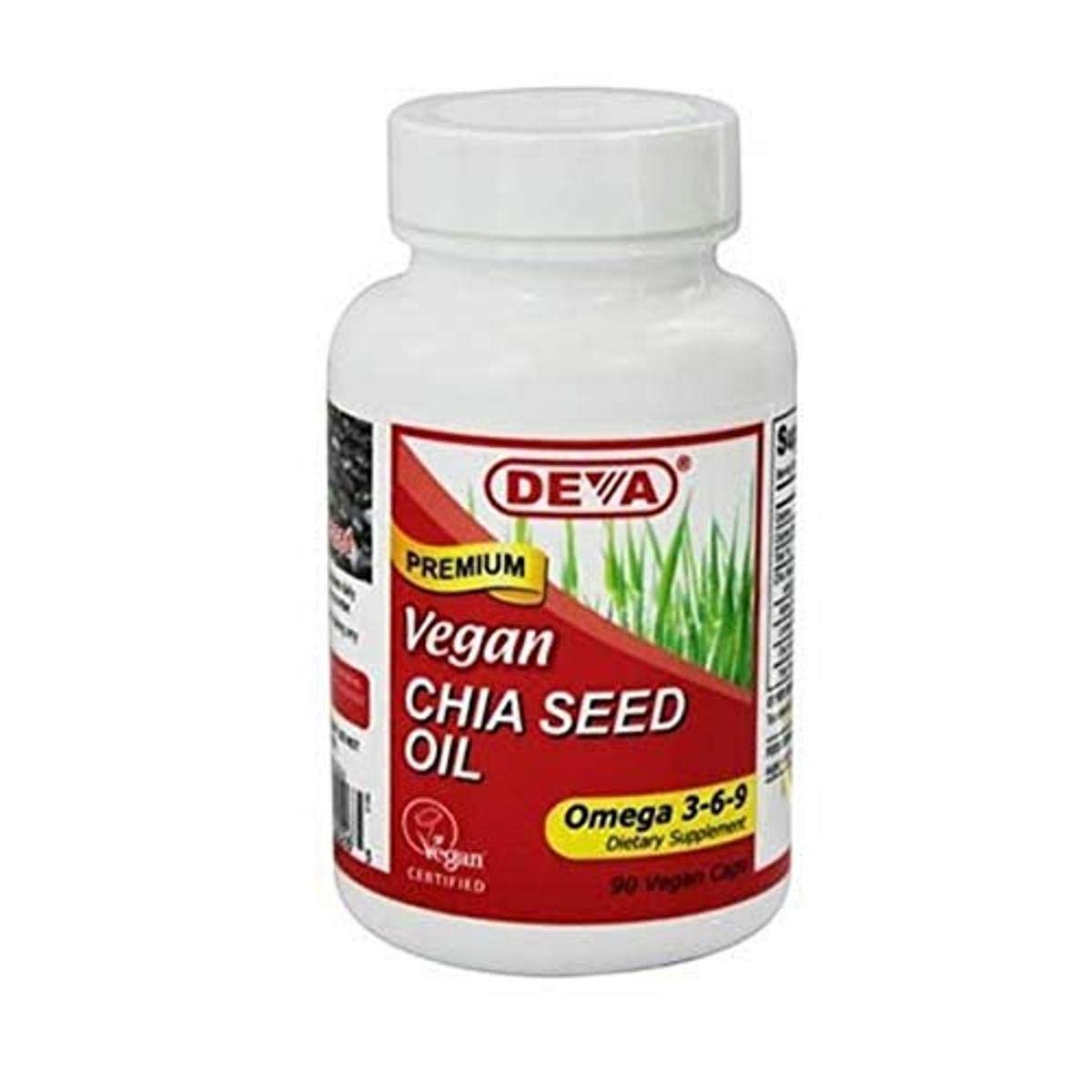 Deva Nutrition Chia Seed Oil 500 Mg Softgel 90 Count