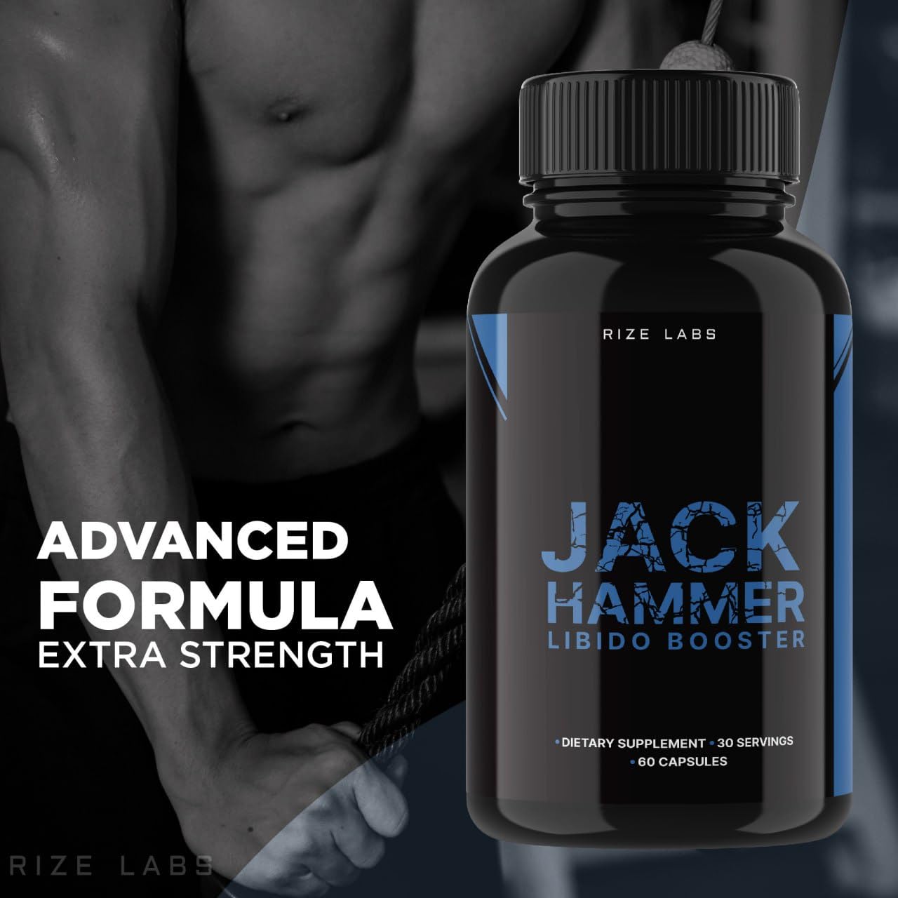 Rize Labs Jack Hammer Libido Booster Capsule 300 Capsules
