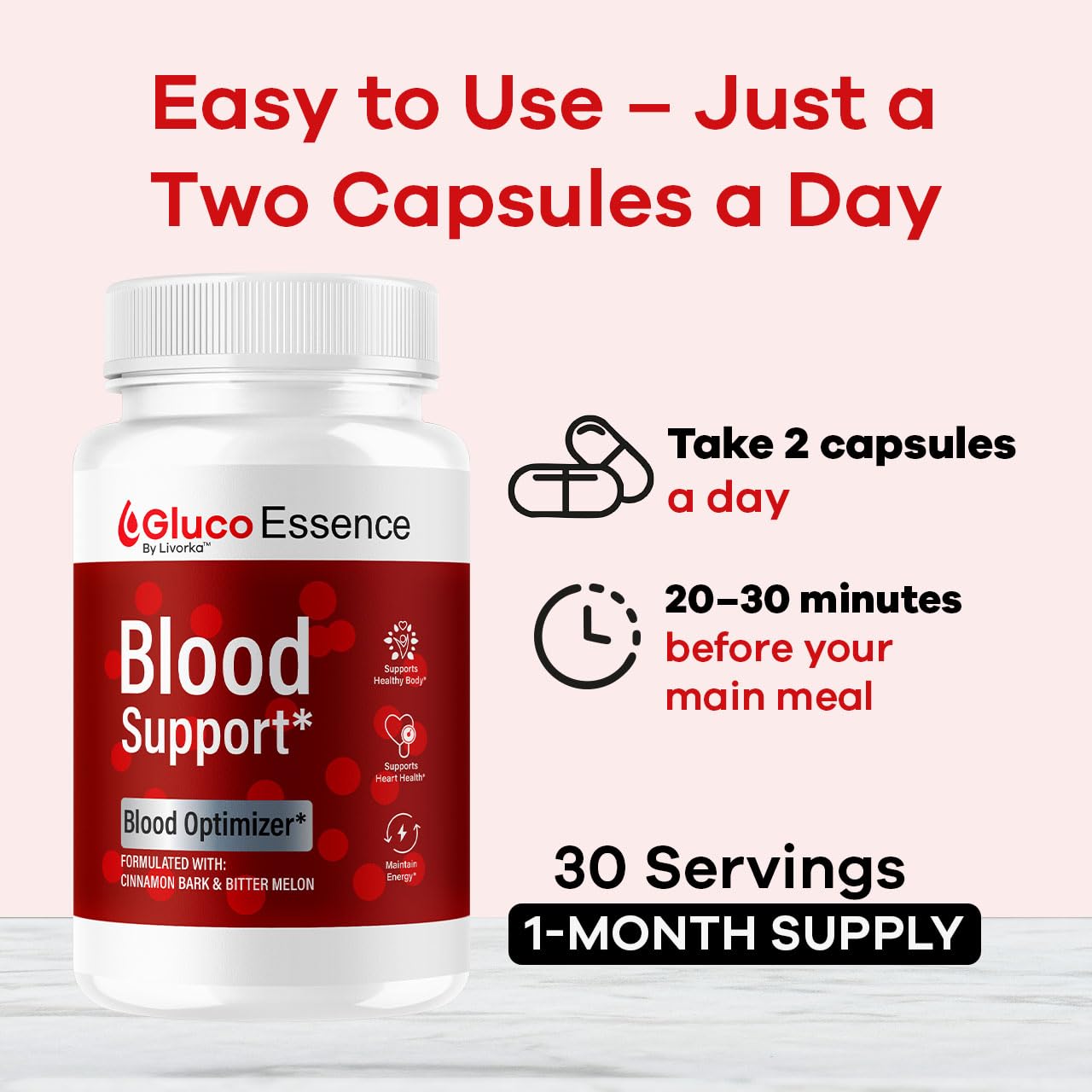 LIVORKA GlucoEssence Support Capsules, 120 Capsules