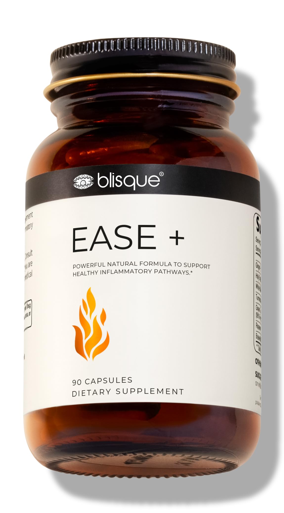 Blisque Natural Inflammation Health Supplement Complex for Healthy Inflammatory Response Capsule 90 Count
