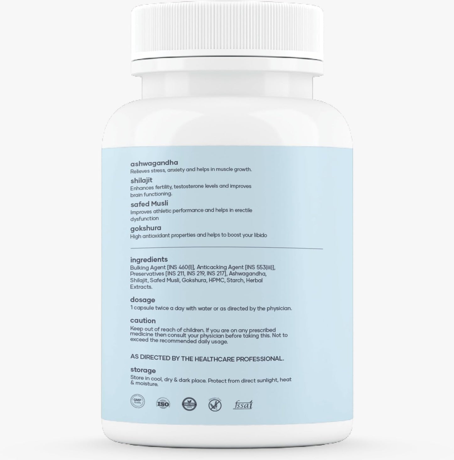 Mars Surgemax Natural Capsules with Shilajit & Safed Musli, 60 Count