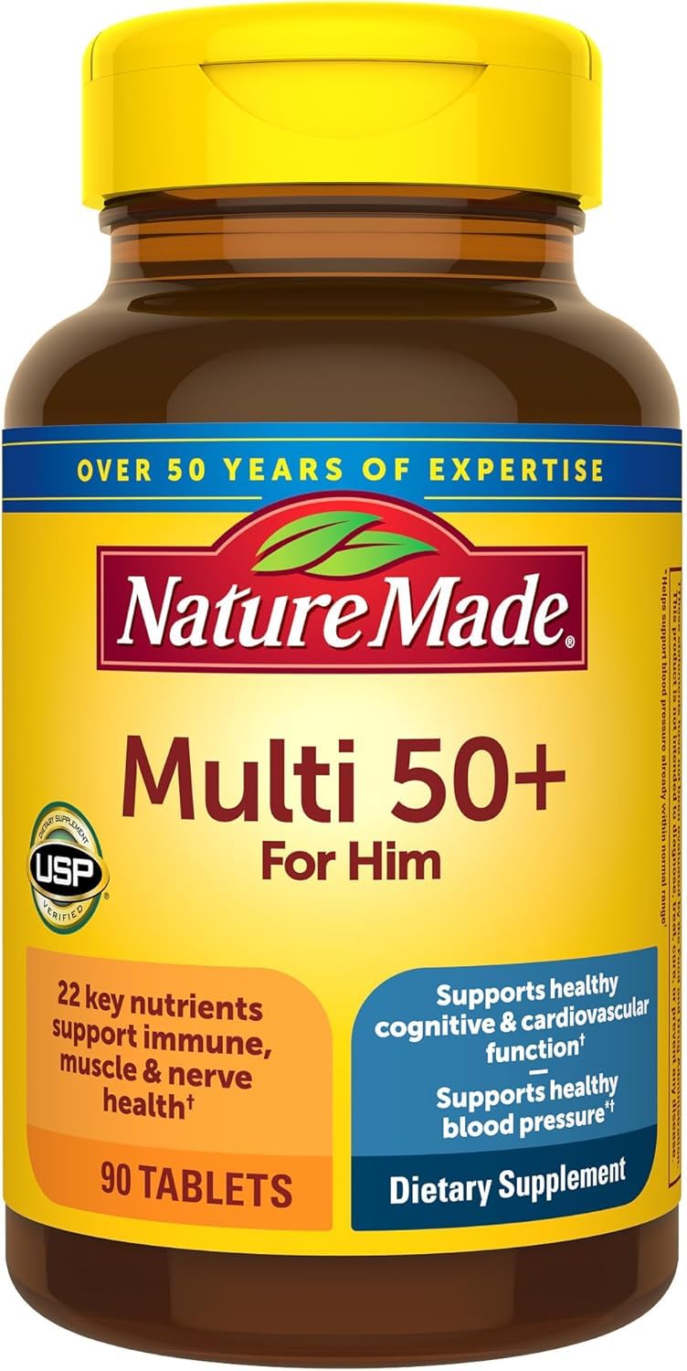 Nature Made Multi for Him 50+ Dietary Supplement Tablets 90
