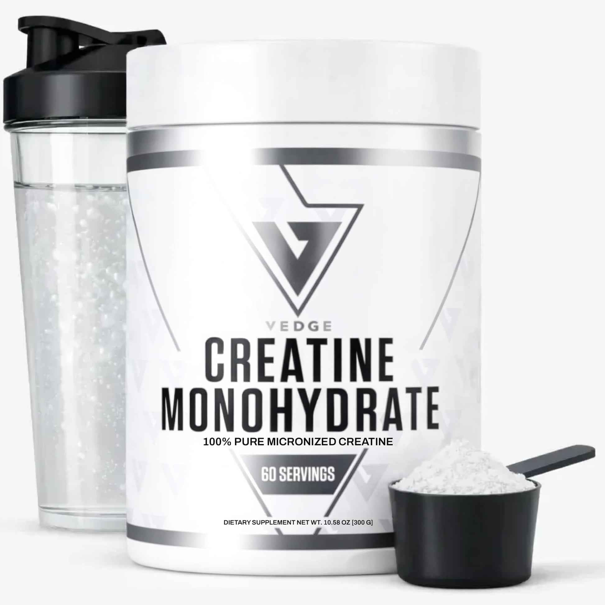 VEDGE Vegan Creatine Powder, 10.58 Ounce, 30 Servings
