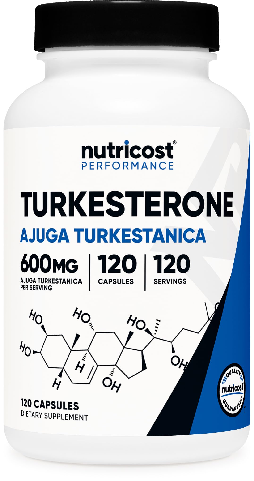 Nutricost Turkesterone Dietary Supplement 600mg Capsules, 120 Count
