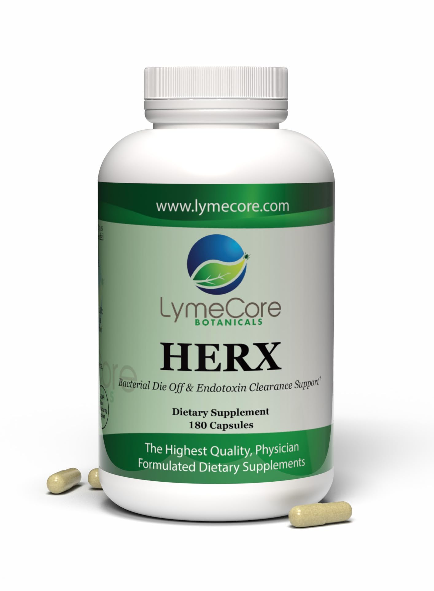 LymeCore Botanicals HERX Detox Cleanse Capsules, 180 Count