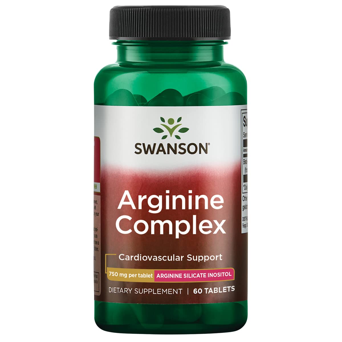 Swanson Arginine Complex 750mg Capsules, 60 Count