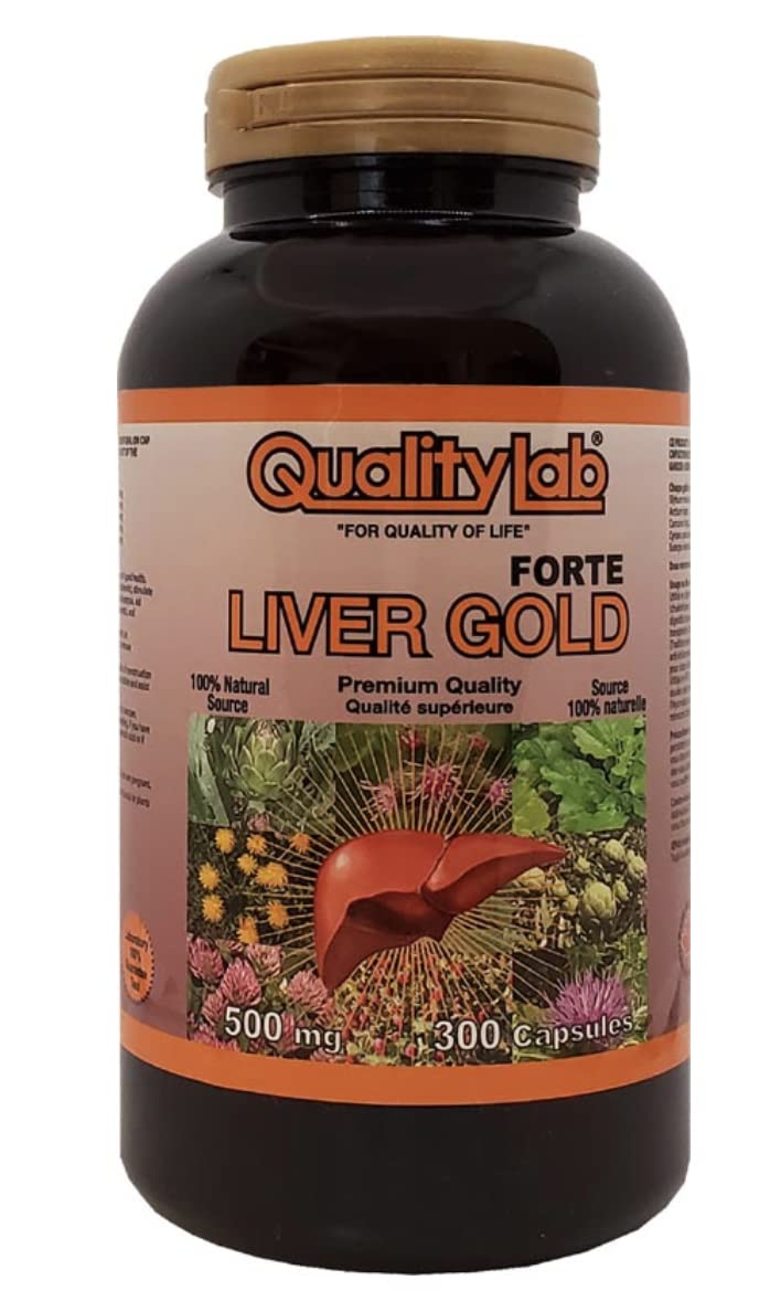 Quality Lab Canadian Liver Gold Forte 300 Capsules, 1 Bottle