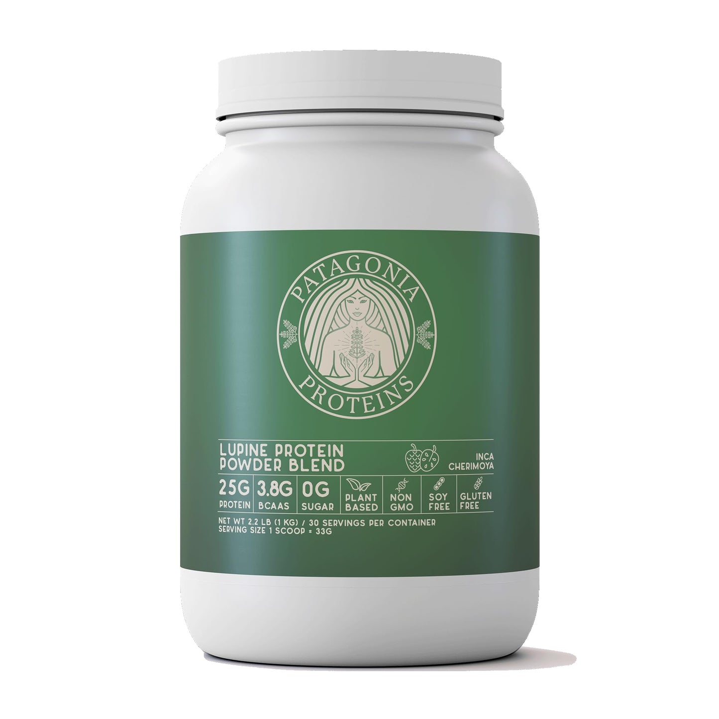 Patagonia Proteins Vegan Protein Powder Harvested in Chile Inca Cherimoya, 2.2 lb, 30 Servings