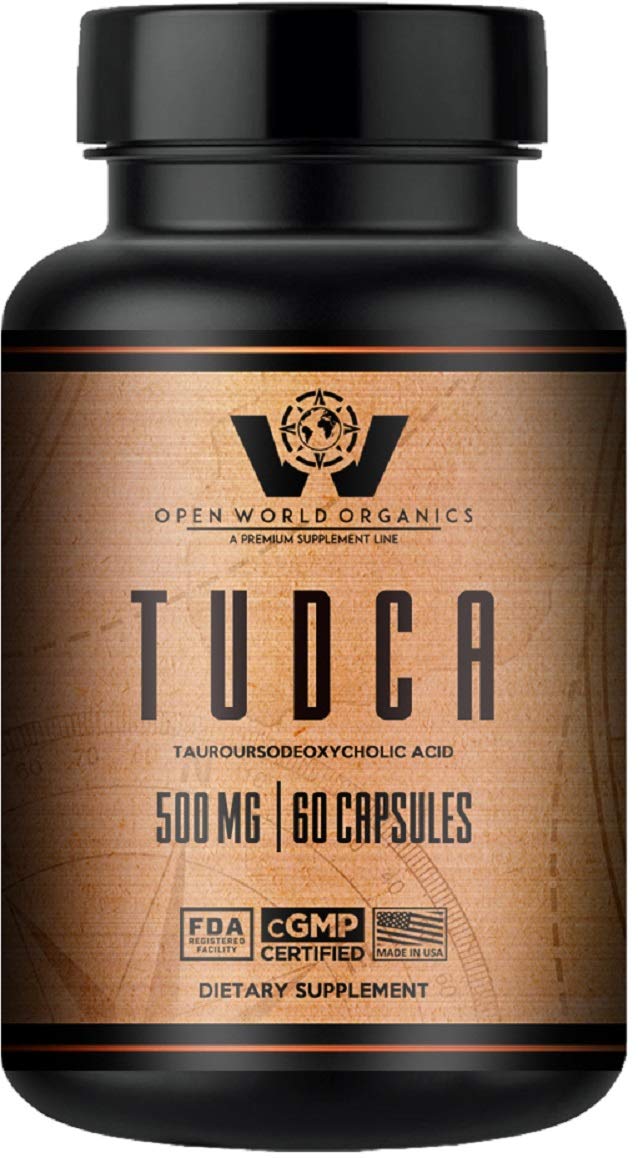 Open World Organics TUDCA Tauroursodeoxycholic Acid Capsules, 60 Count