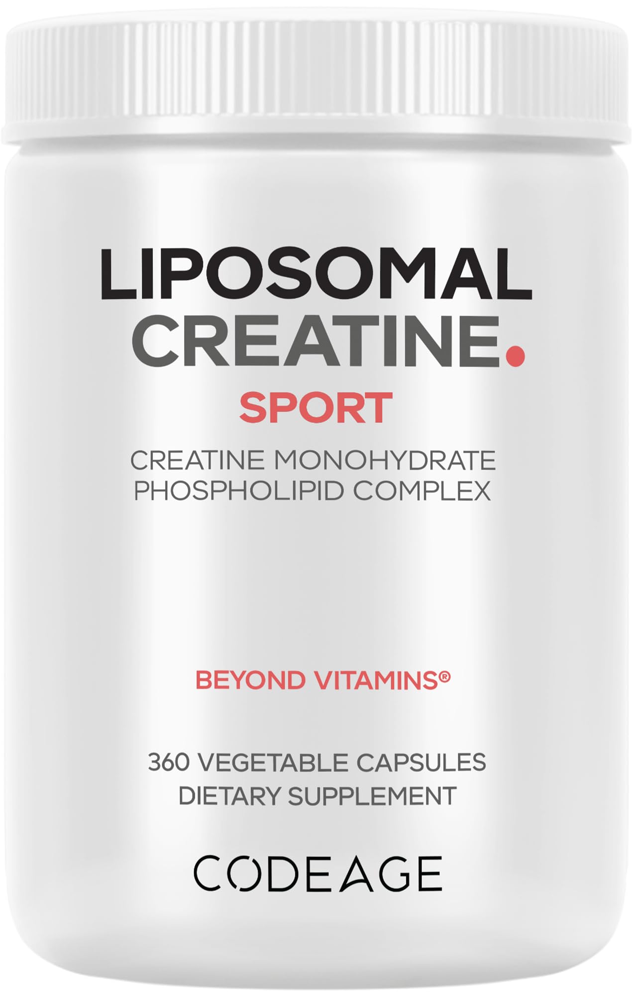 Codeage Liposomal Creatine Monohydrate Supplement 360 Capsules