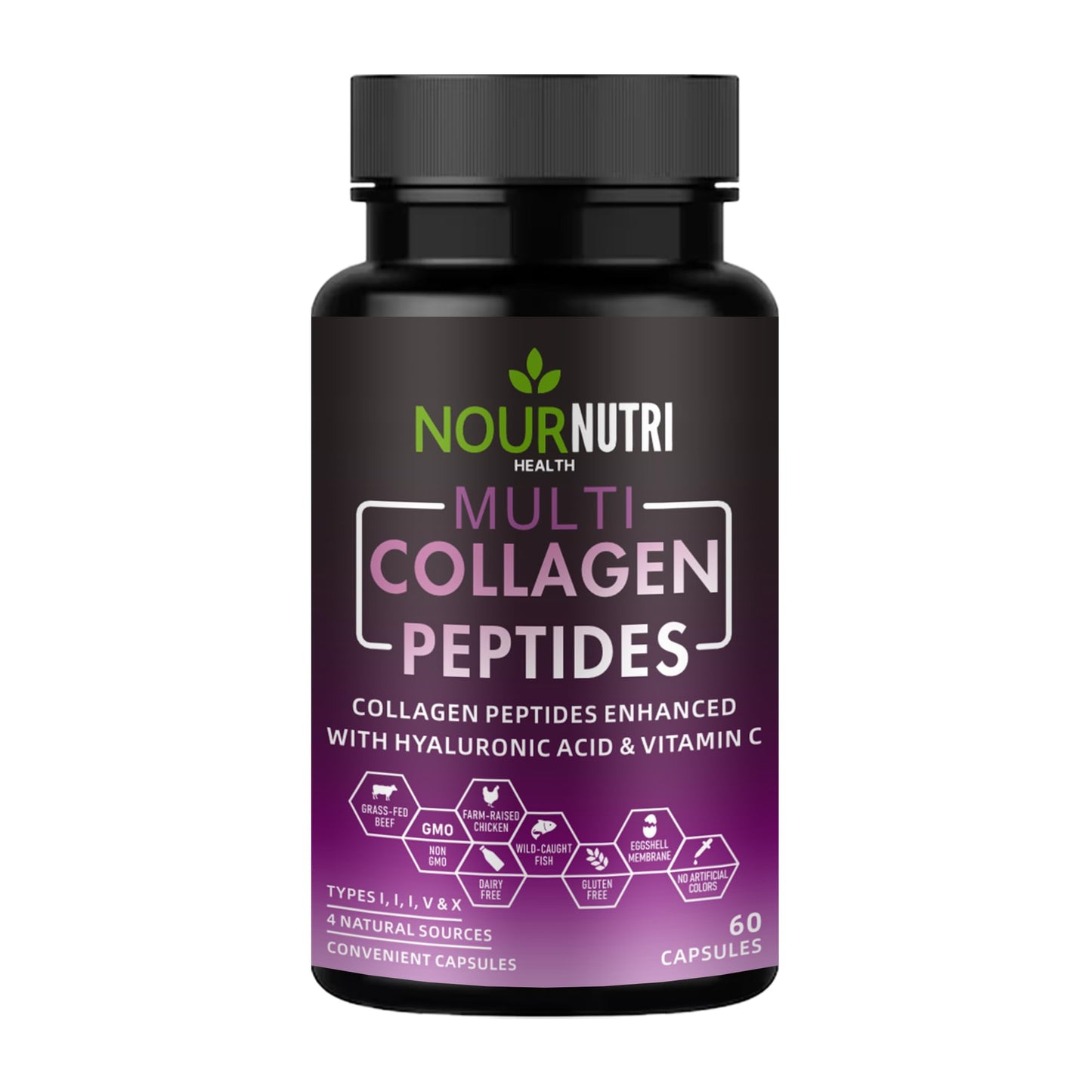 Nour Nutri Health Multi Collagen Peptides Capsules 60 Capsules