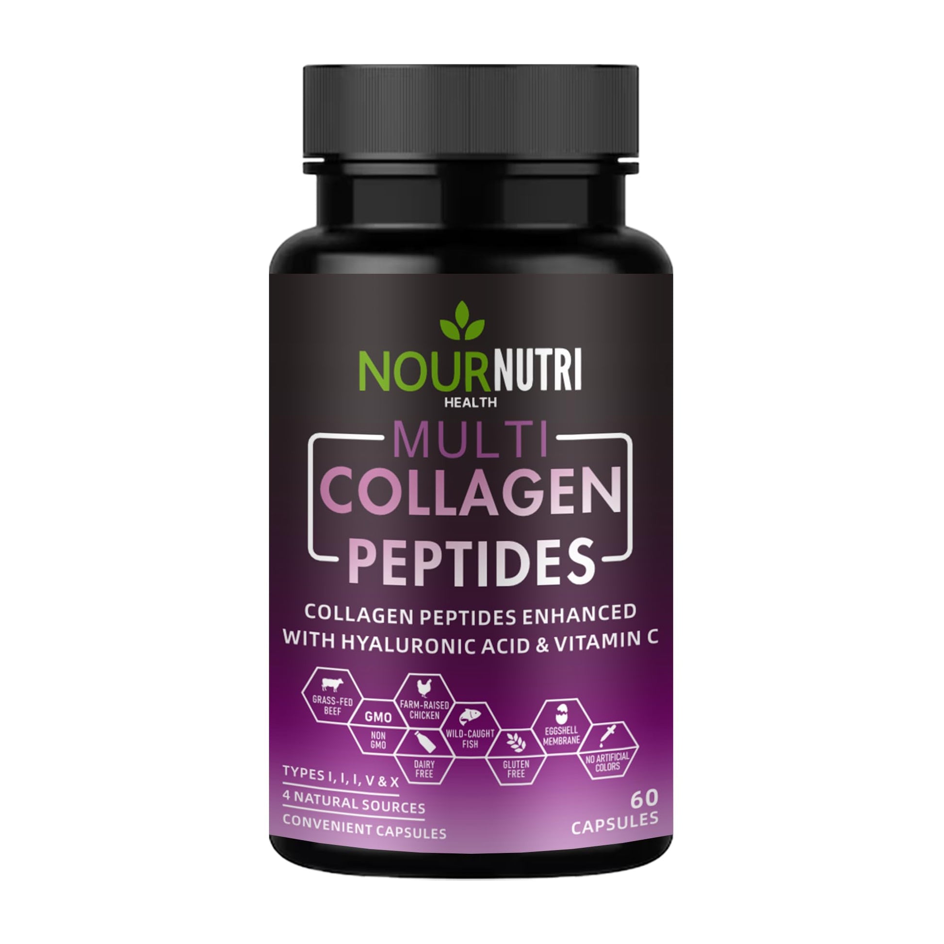 Nour Nutri Health Multi Collagen Peptides Capsules 60 Capsules