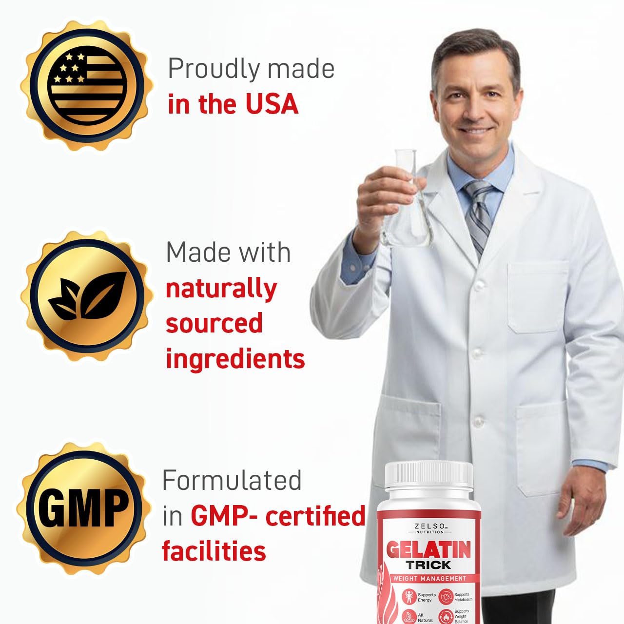 ZELSO Gelatin Trick Capsules 120