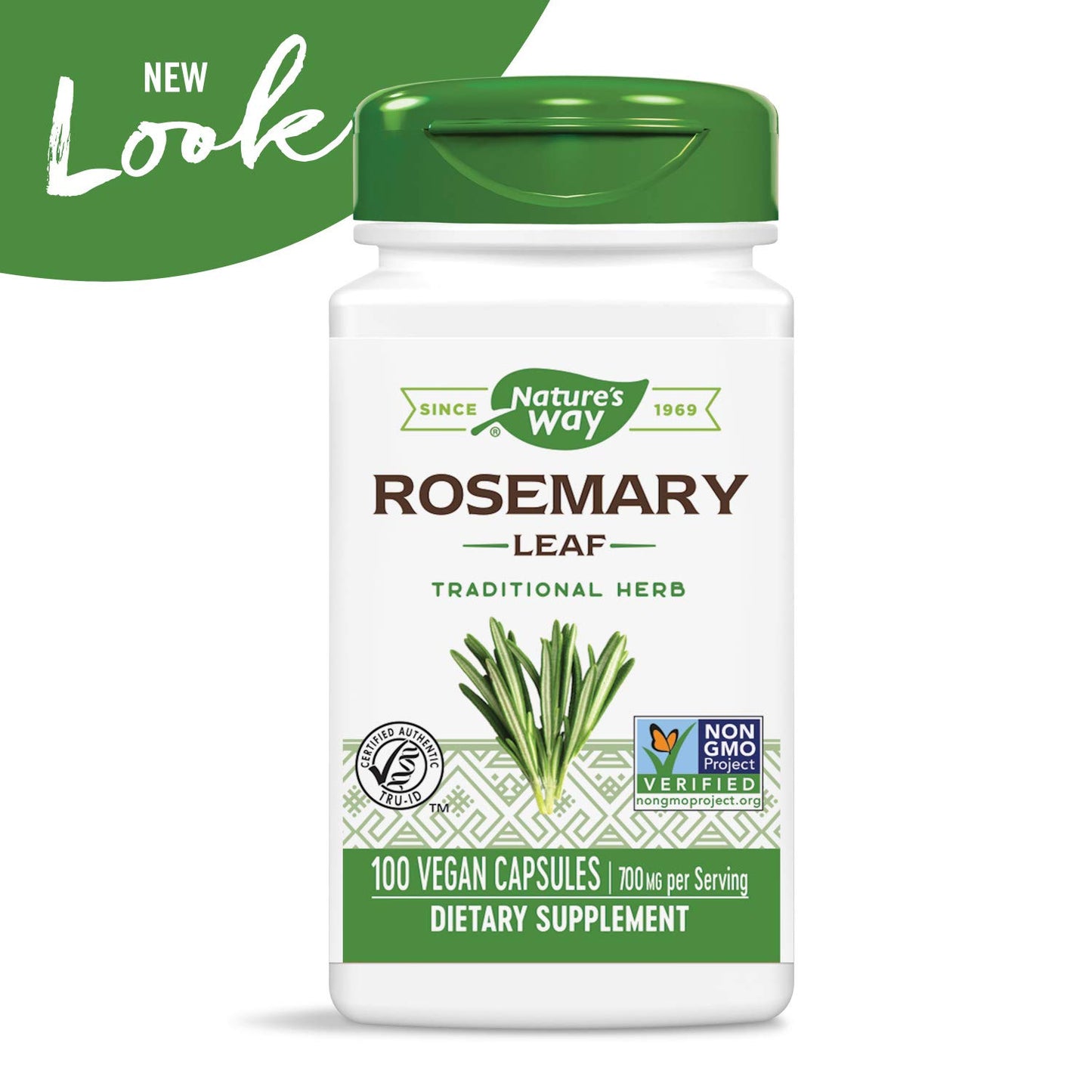 Nature's Way Premium Herbal Rosemary Leaf 350 mg Capsules 400 Count