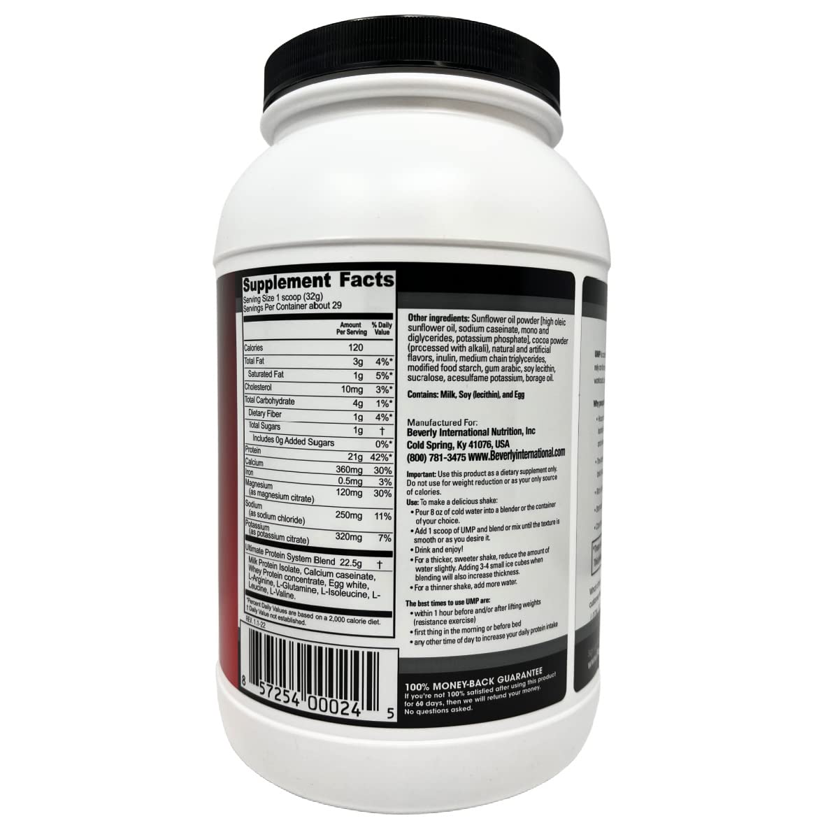 Beverly International UMP Protein Powder Rocky Road 32.8 oz