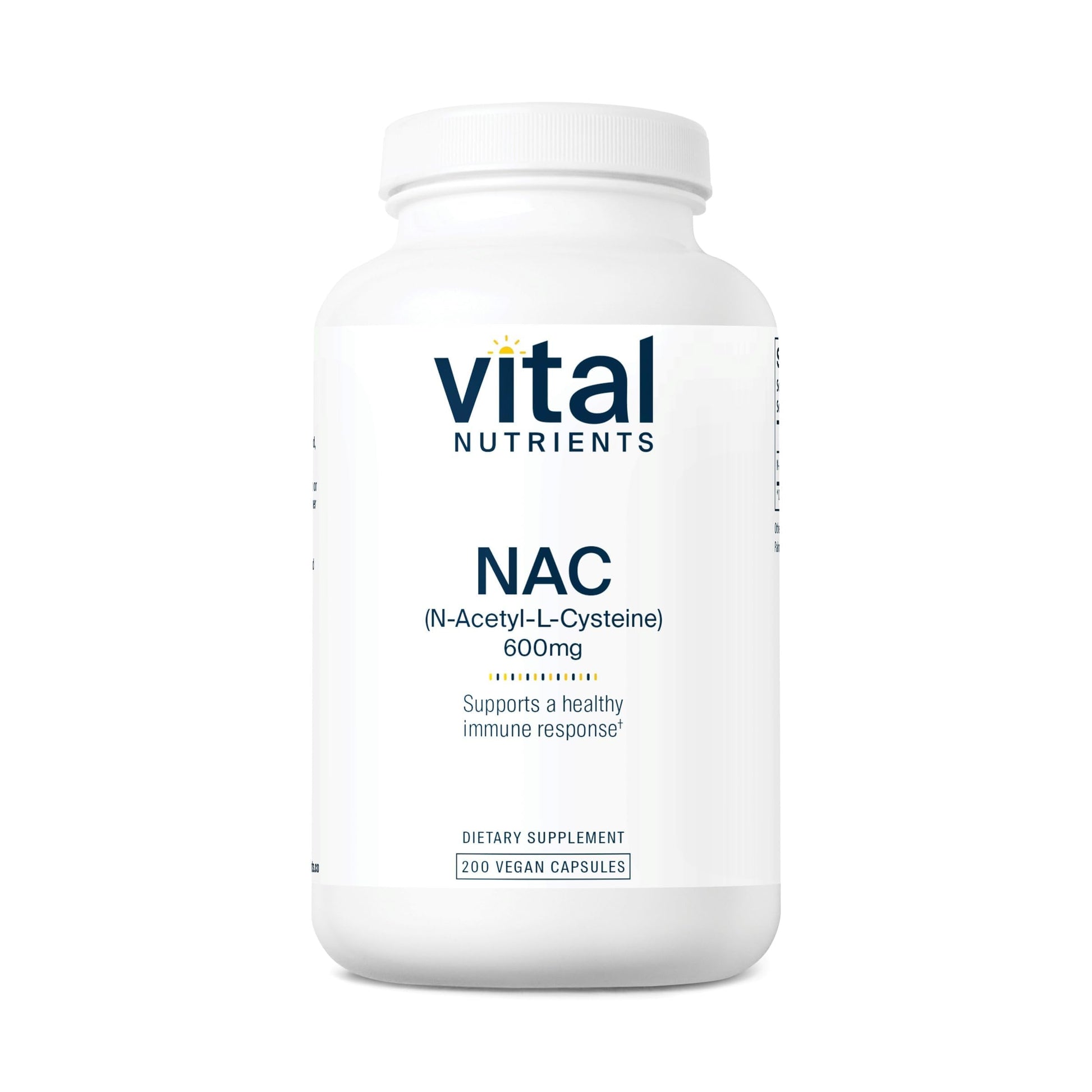 Vital Nutrients NAC 600mg N-Acetyl Cysteine Capsules, 200 Count