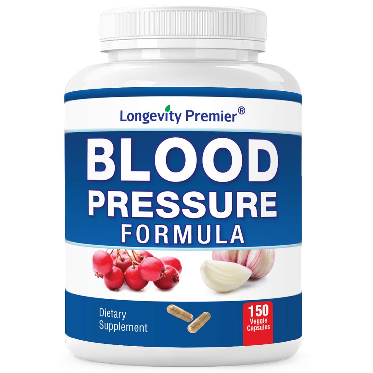 Longevity Premier Nutraceuticals Inc Blood Pressure Formula Capsules 1 Count