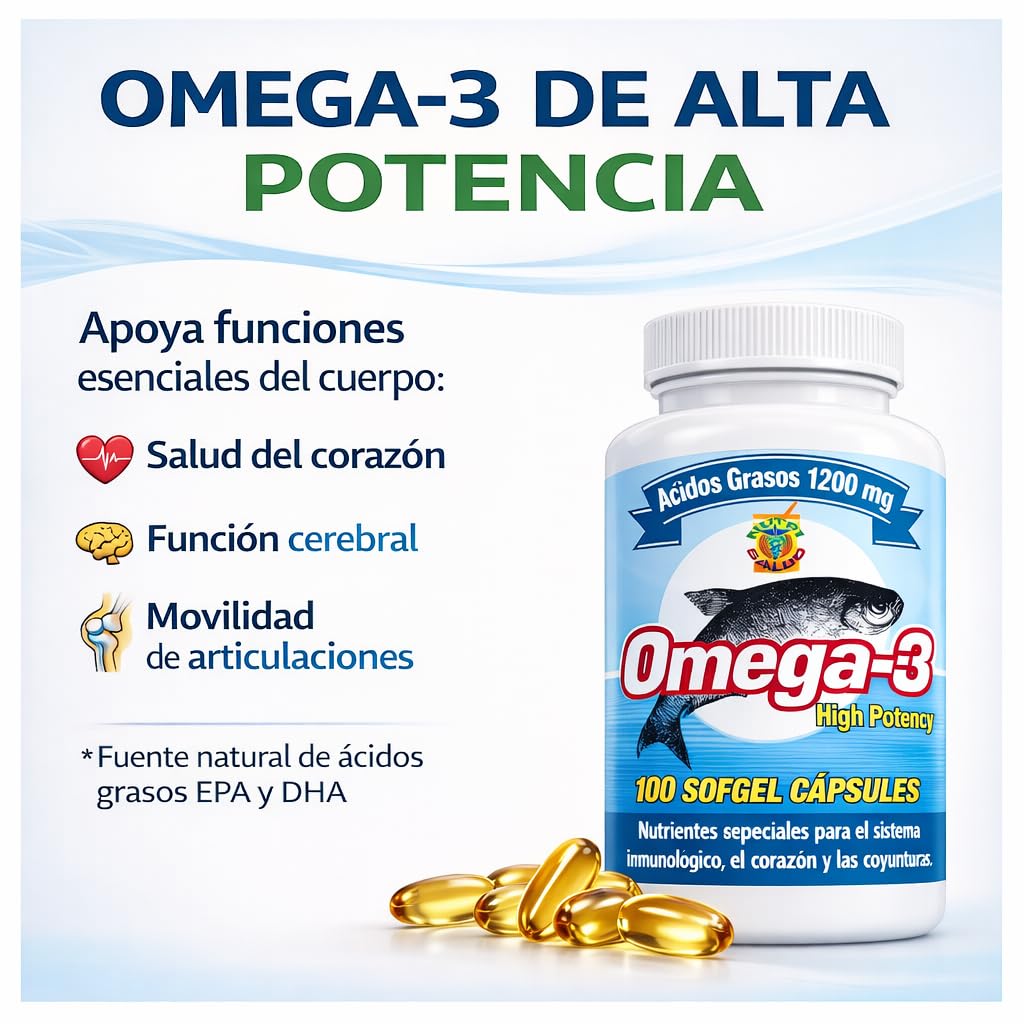 Nutrisalud Products Omega-3 Capsules 100 Count