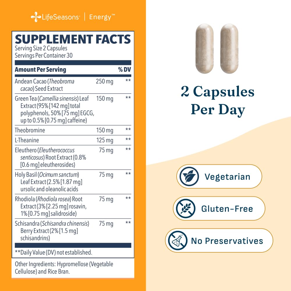LifeSeasons Energy Capsule 60 Count