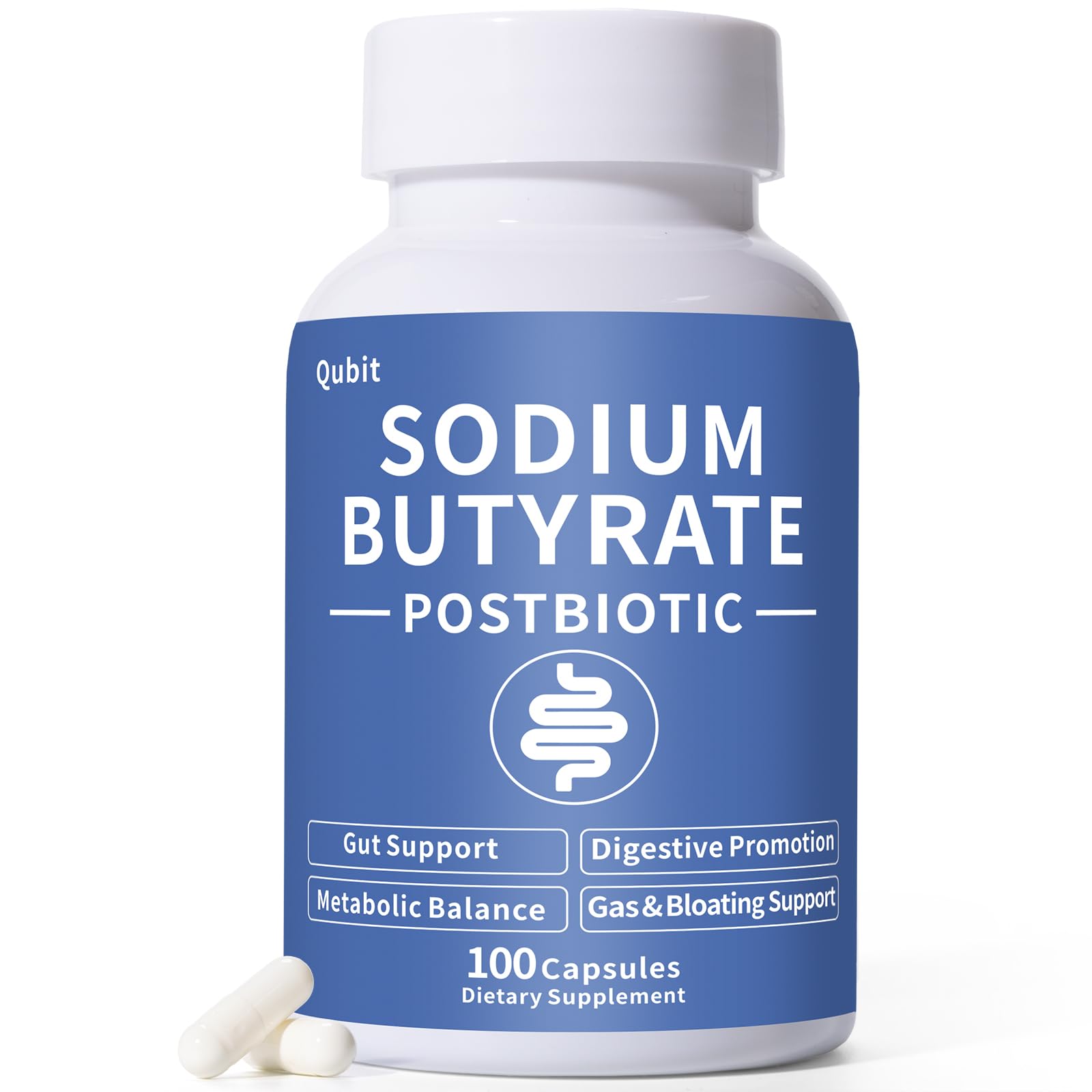 QUBIT Sodium Butyrate Supplement Capsule 100