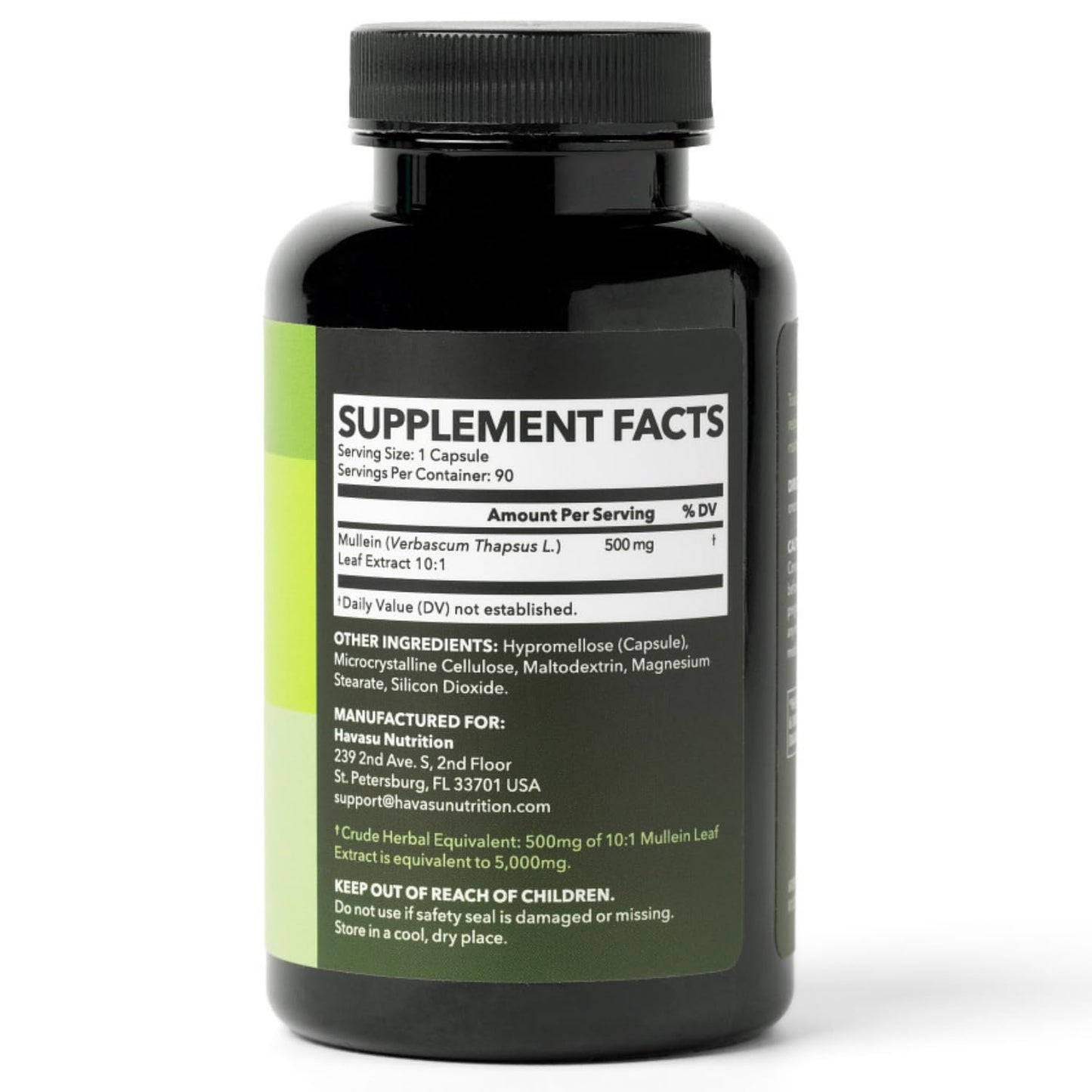 HAVASU NUTRITION Mullein Extract 500mg Capsule, 90 Count