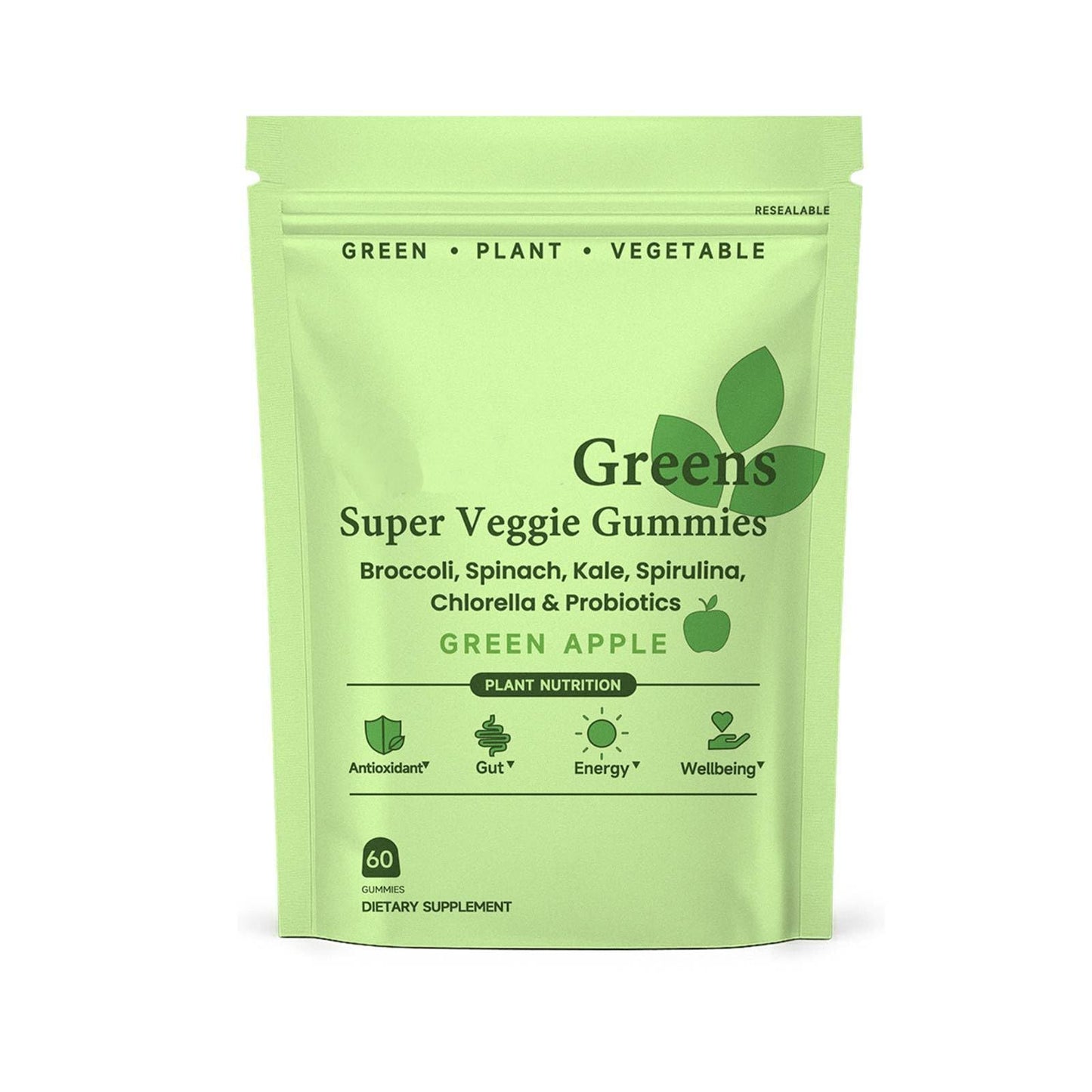 LWLQCZJ Super Veggie Gummies Gummy 60 Count
