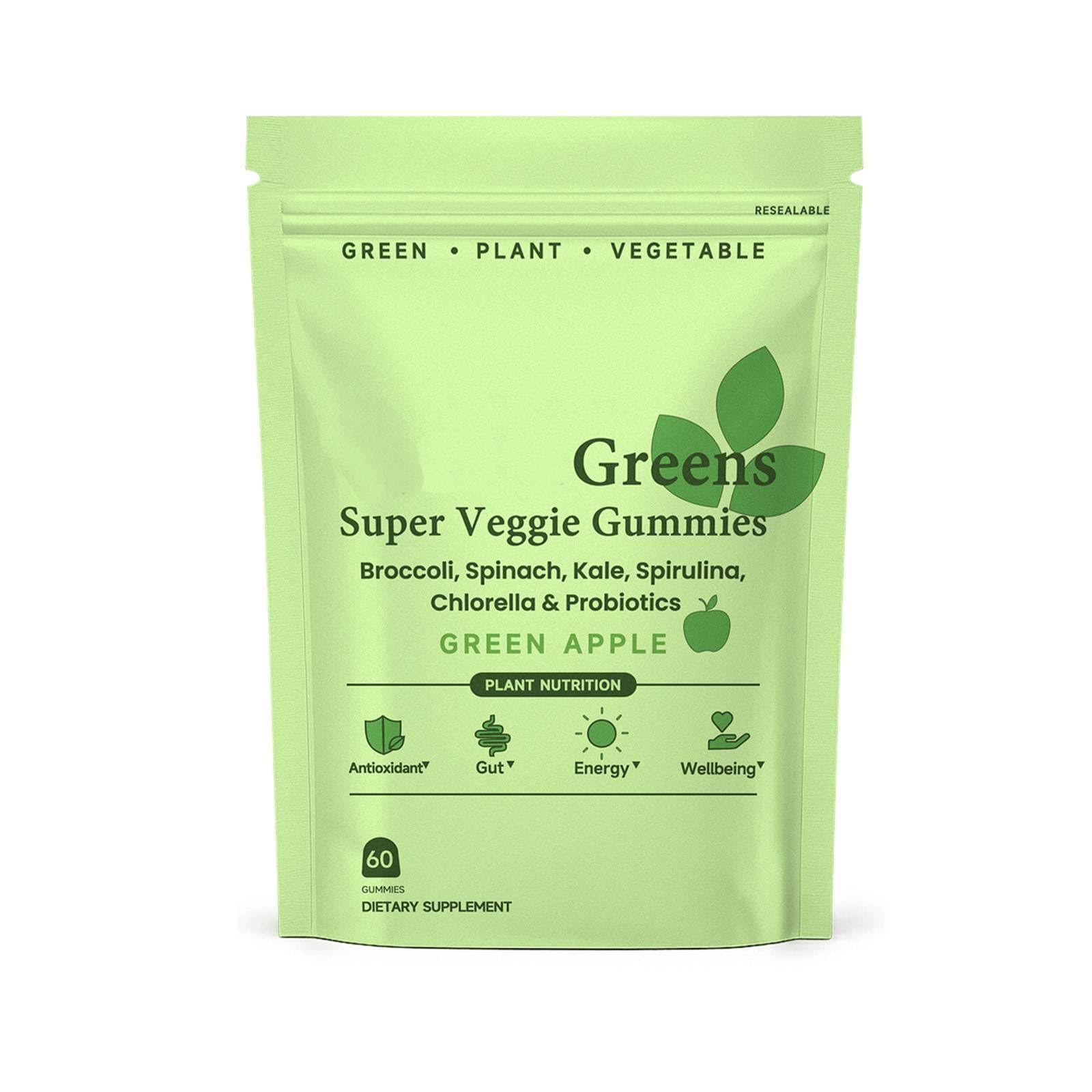 LWLQCZJ Super Veggie Gummies Gummy 60 Count