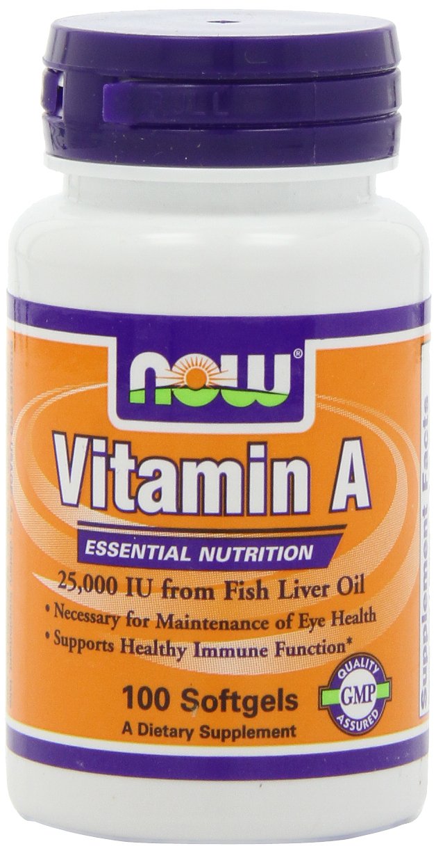 NOW Foods Vitamin A 25,000 IU Softgels, 400 Count
