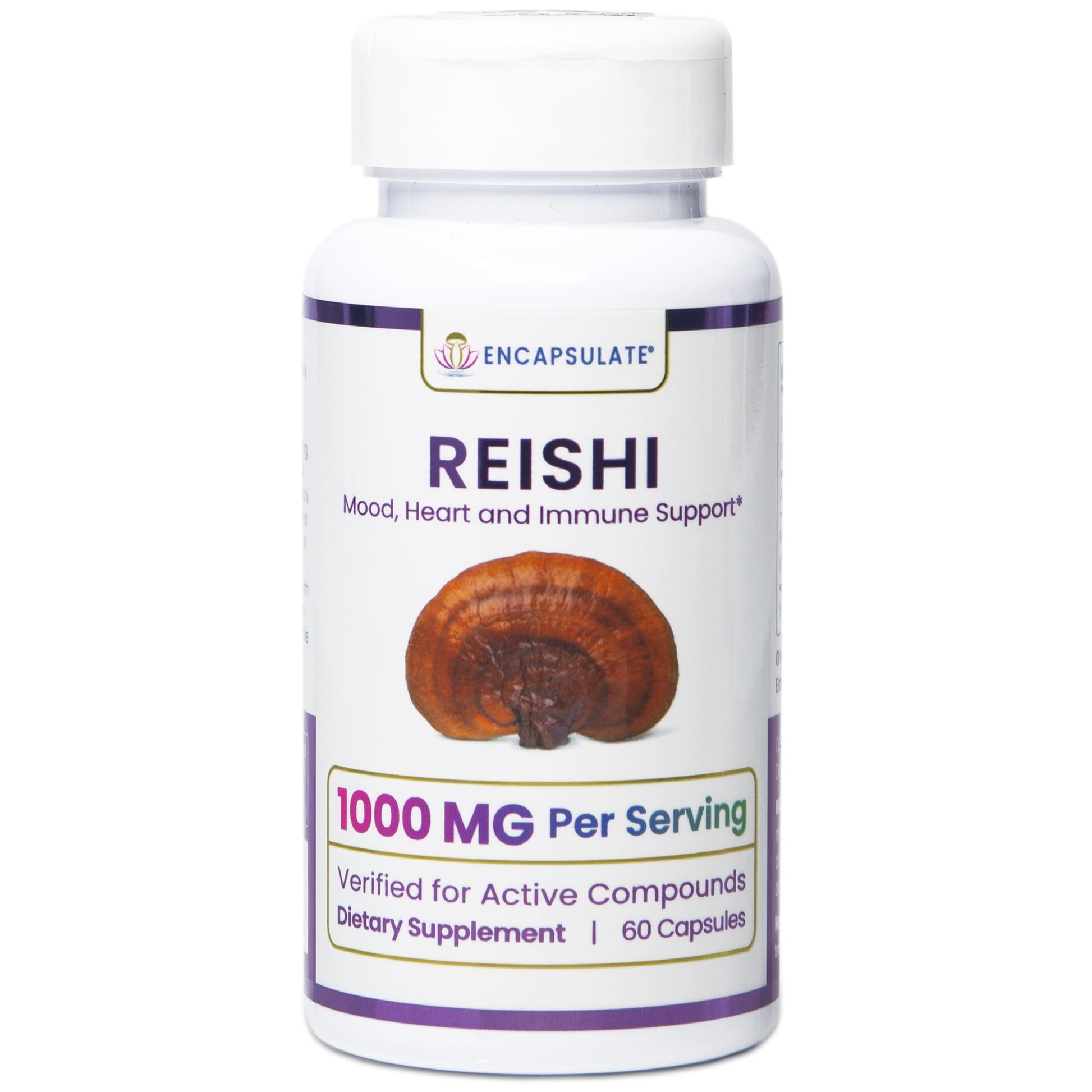 ENCAPSULATE Reishi Capsule 1000mg, 60 Capsules