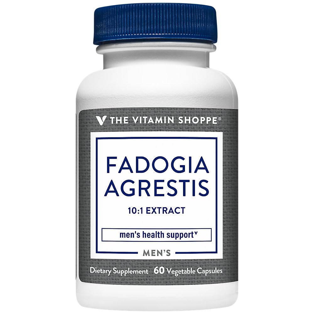 The Vitamin Shoppe Fadogia Agrestis 10:1 Extract Men's Health Support Vegetarian Capsules, 60 Capsules